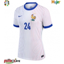 Camiseta Francia Ibrahima Konate #24 Visitante Equipación para mujer Eurocopa 2024 manga corta